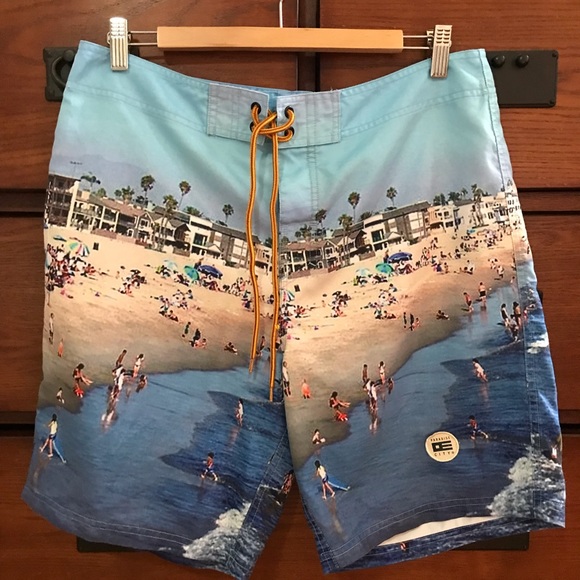 paradise city Other - Mens Paradise City Oceanside Swim Trunks Size Small, Size 34